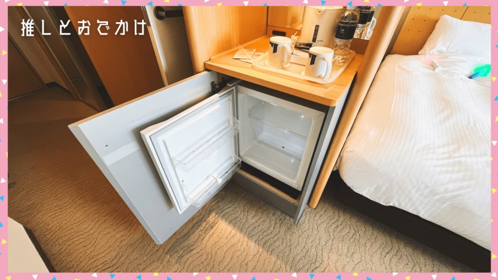 東京ドームホテル_デイユース_客室_冷蔵庫